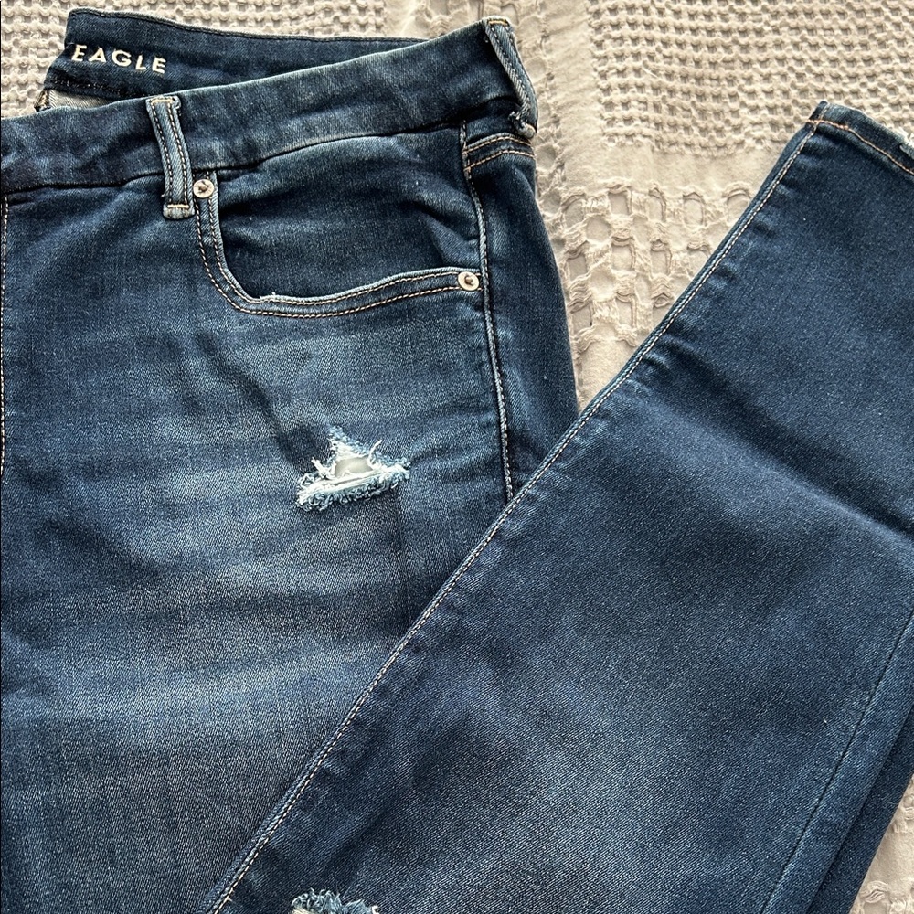 American Eagle Outfitters Dark Blue Skinny Jeans